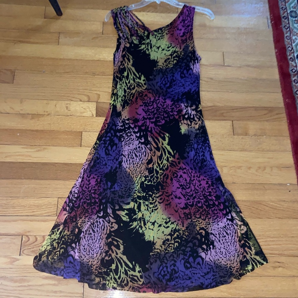 Lynn Ritchie Silver EUC Sleeveless Gorgeous Fully Lined Dress. No Wrinkle!